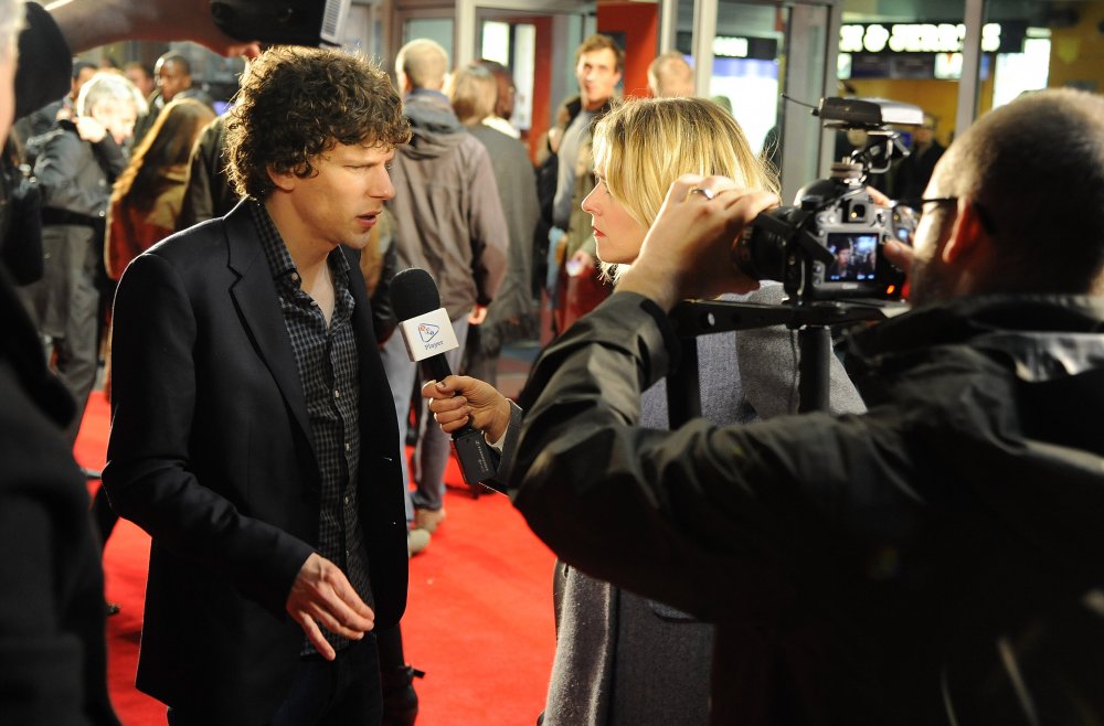 Jesse Eisenberg attends a screening of The Double during the 57th BFI London Film Festival at Odeon West End.