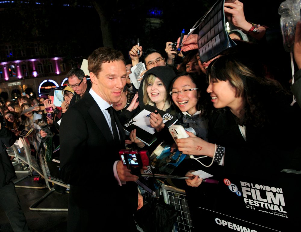 Benedict Cumberbatch at the Opening Night Gala of the 58th BFI London Film Festival