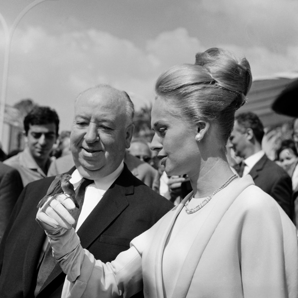 The master of suspense and publicity, Alfred Hitchcock realised quickly how Cannes provided the perfect photo opportunity. Here he is with Tippi Hedren on occasion of their film The Birds showing at 1963 edition of the festival.