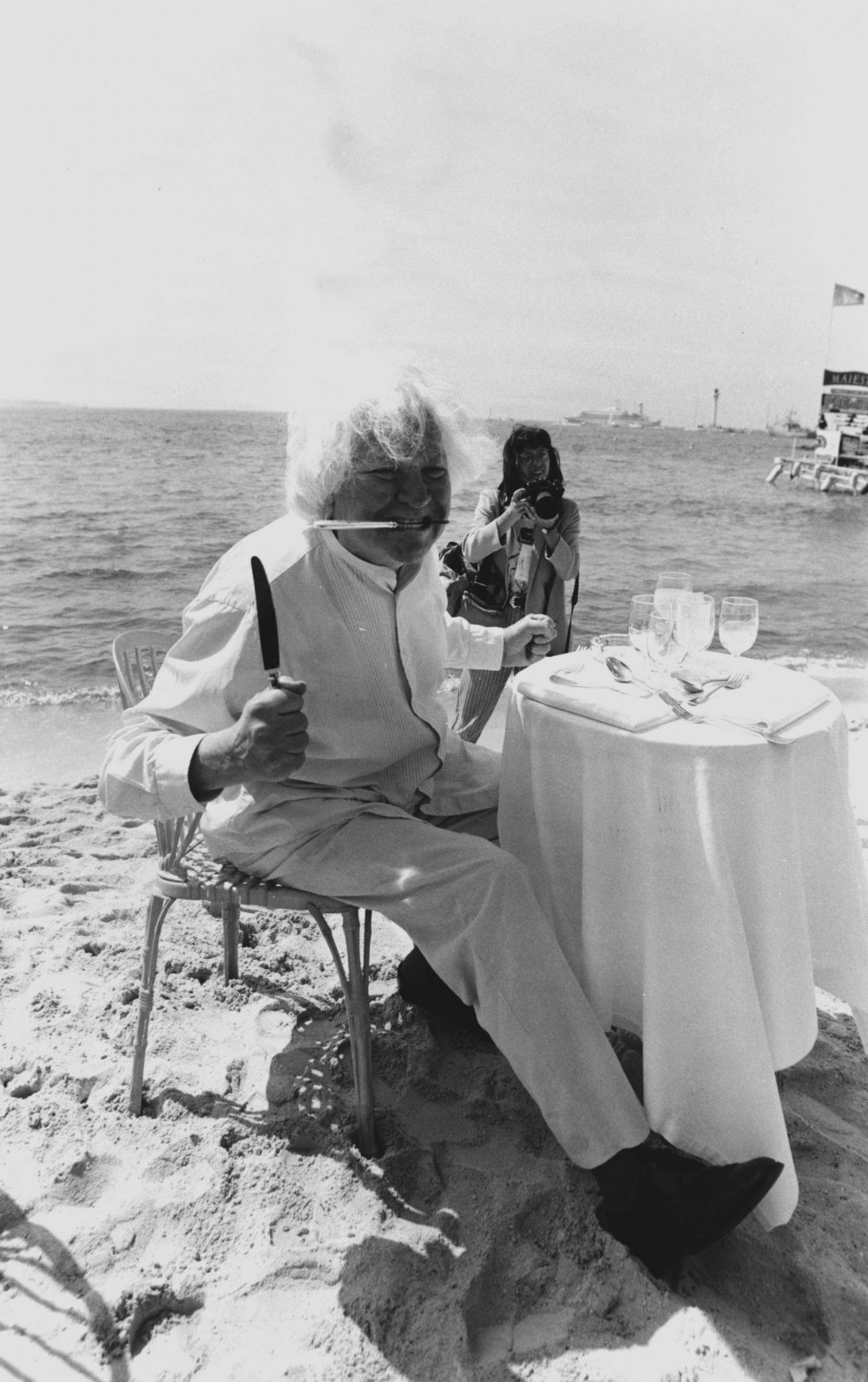 Ken Russell dines out in 1987