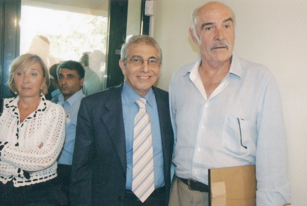 Mithat Alam and Sean Connery