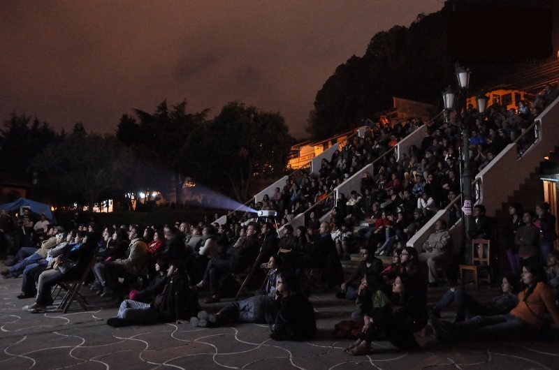 A screening in Chiapas