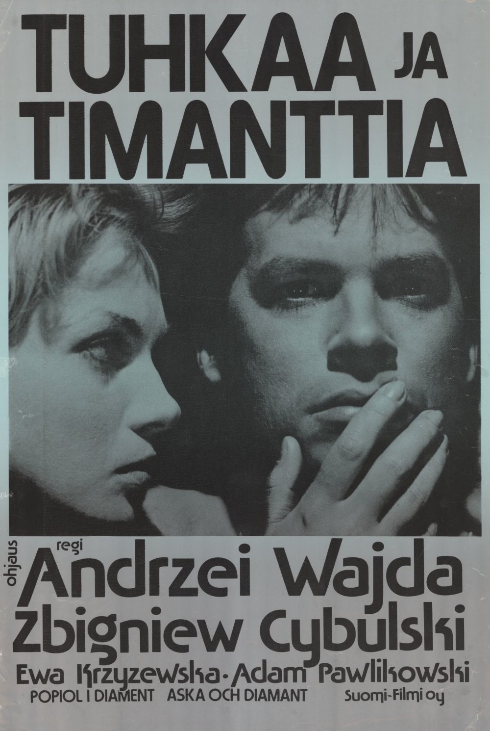 Ashes and Diamonds (1958): Finnish poster, 1960