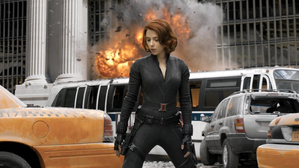 Nonchalance reigns: Scarlett Johansson&amp;#8217;s Black Widow in Avengers Assemble (2012)