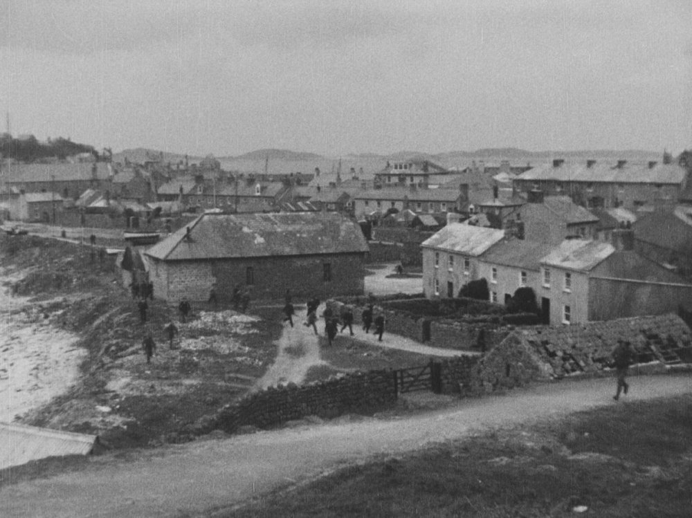 The Battles of Coronel and Falkland Islands (1927): frame still from the film overlooking St Mary&#039;s, Scilly Isles