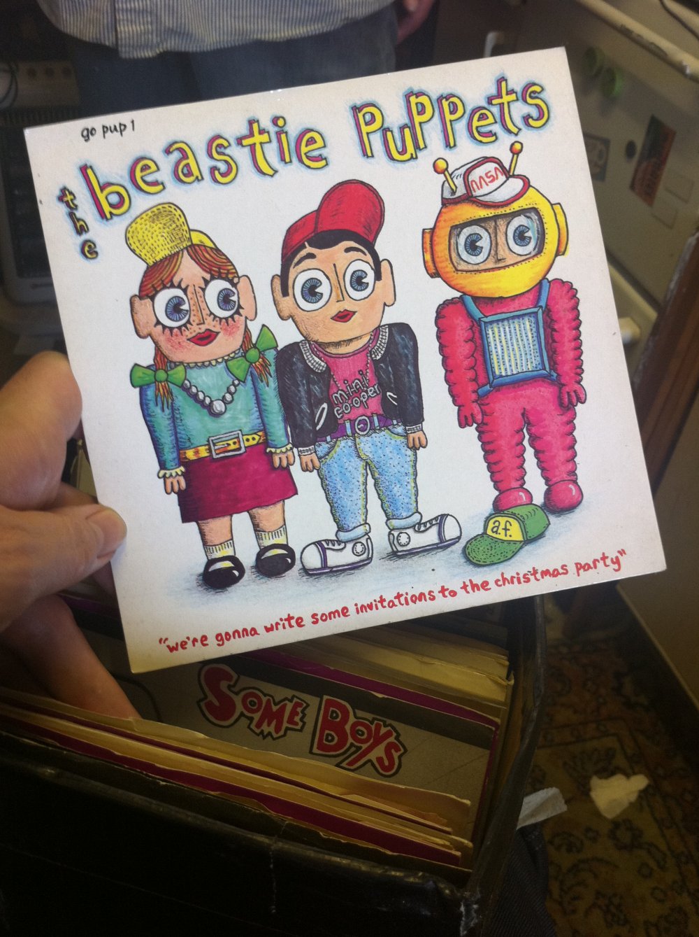The Beastie Puppets – a rare Frank Sidebottom record. Copies were pressed but never released.