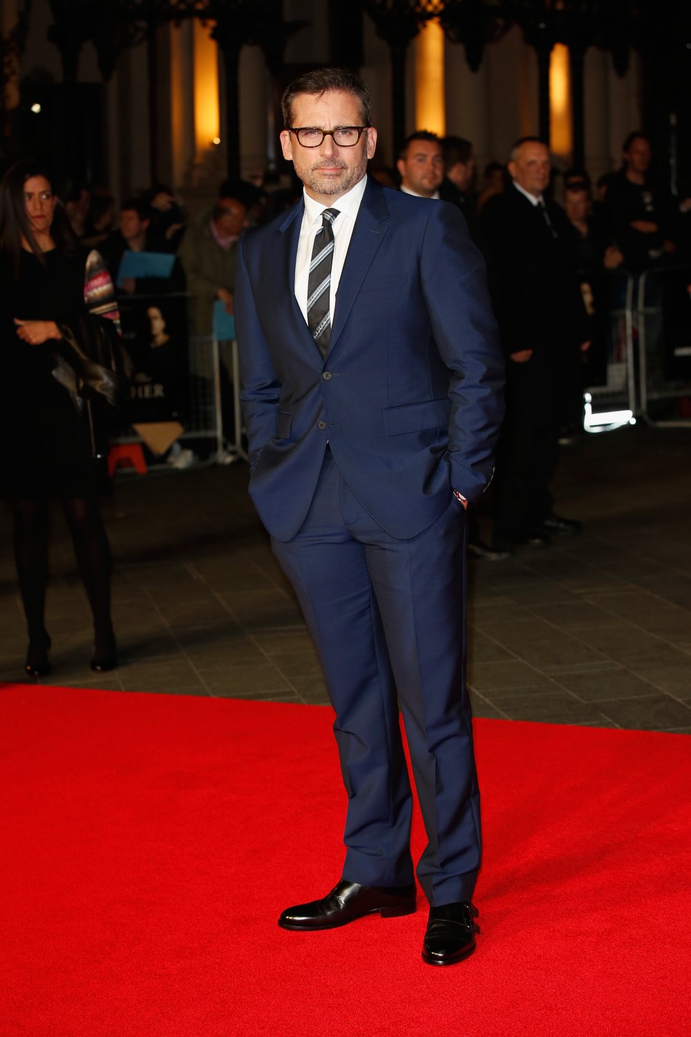 Steve Carell on the red carpet for Foxcatcher during the 58th BFI London Film Festival
