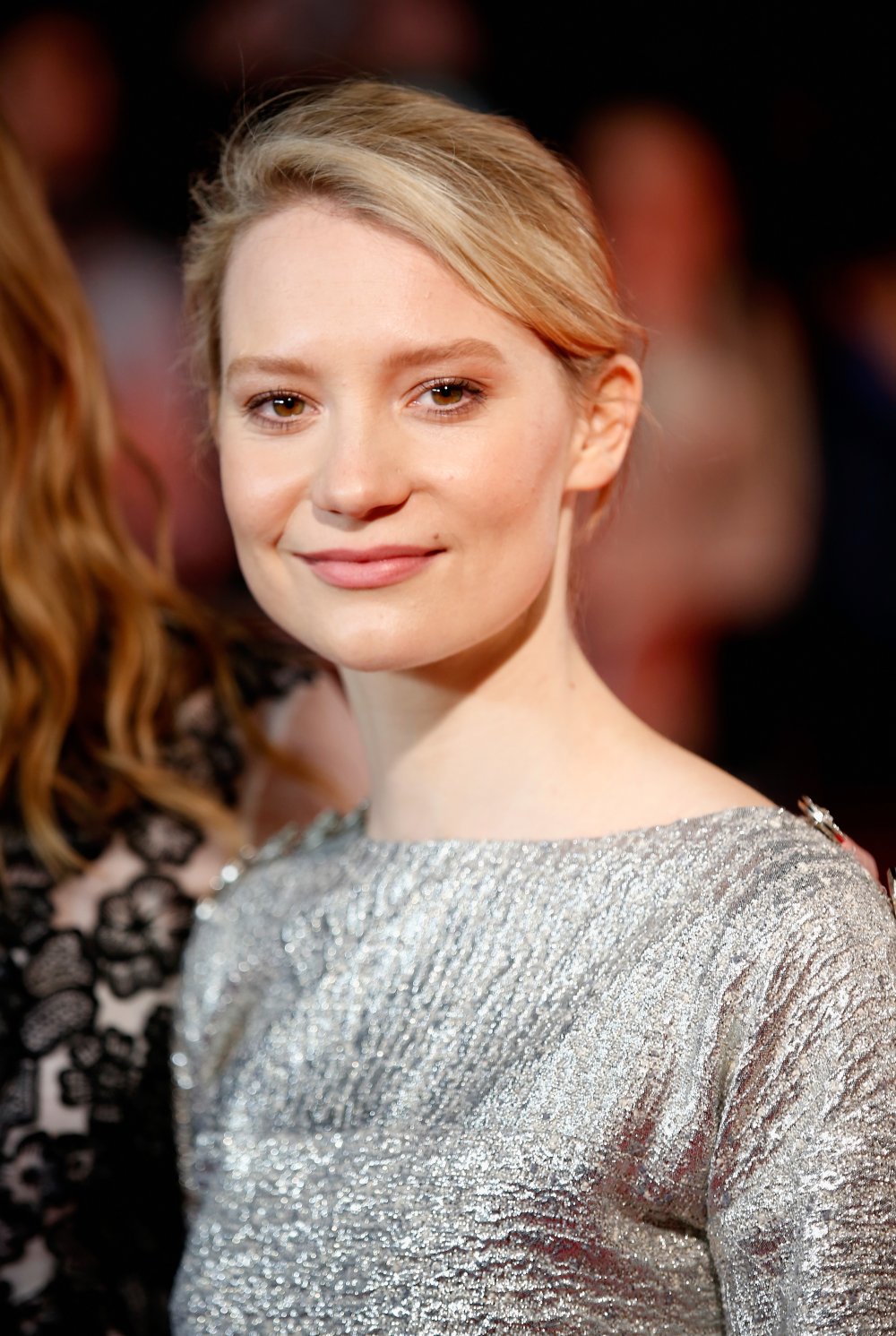 Mia Wasikowska on the red carpet for Madame Bovary at the 58th BFI London Film Festival