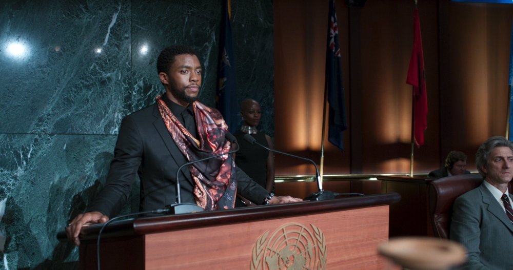 Chadwick Boseman as T&amp;rsquo;Challa aka Black Panther in the movie of the latter name