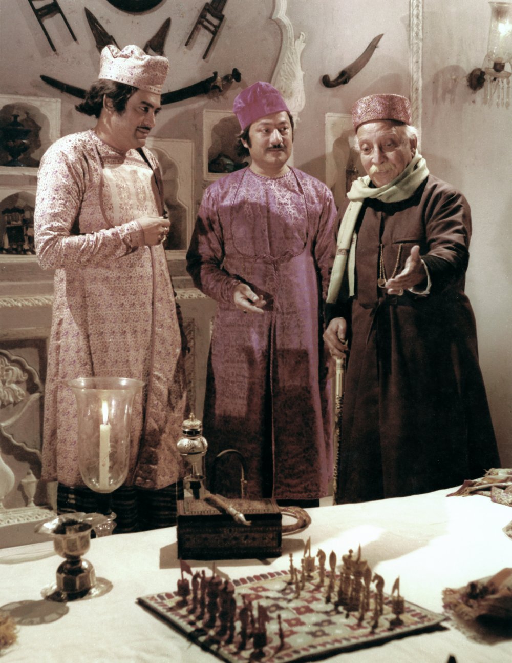 Saeed Jaffrey, centre, in Satyajit Ray&amp;#8217;s The Chess Players (1977)