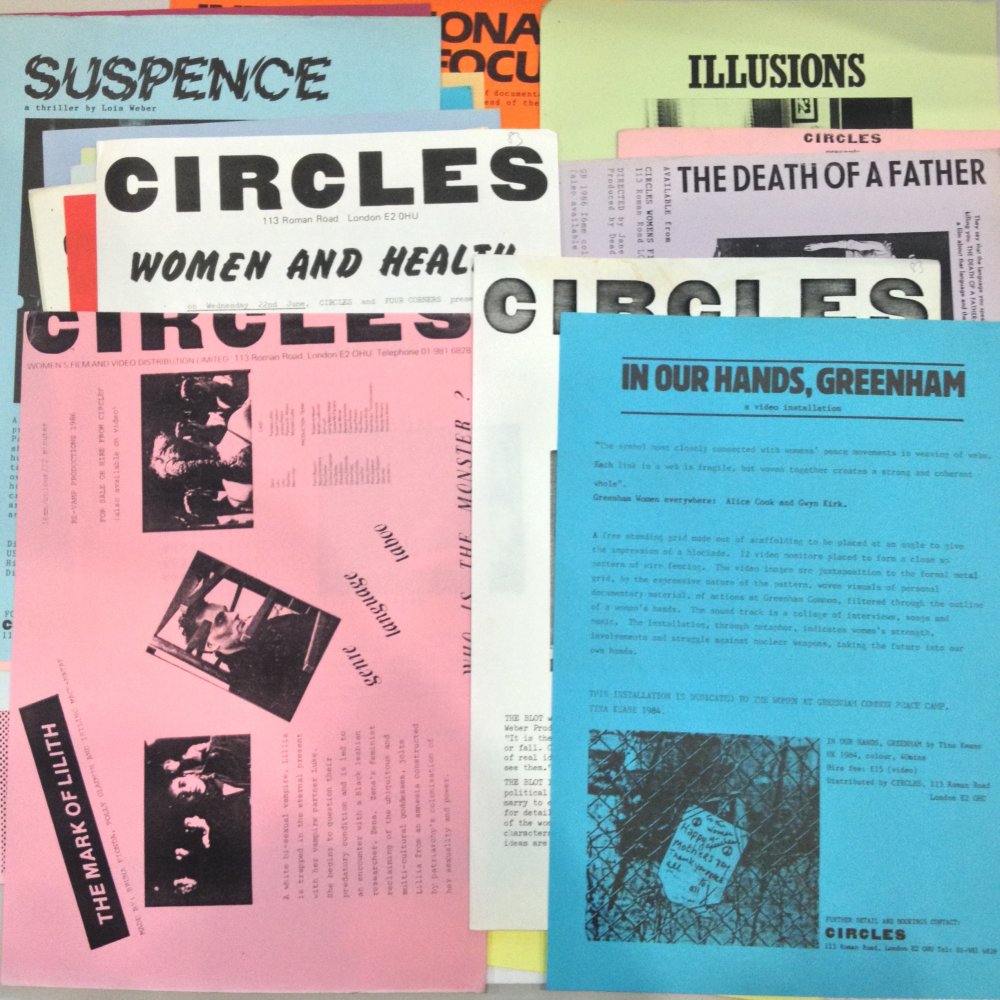 A selection of Circles publicity material from the Cinenova collection