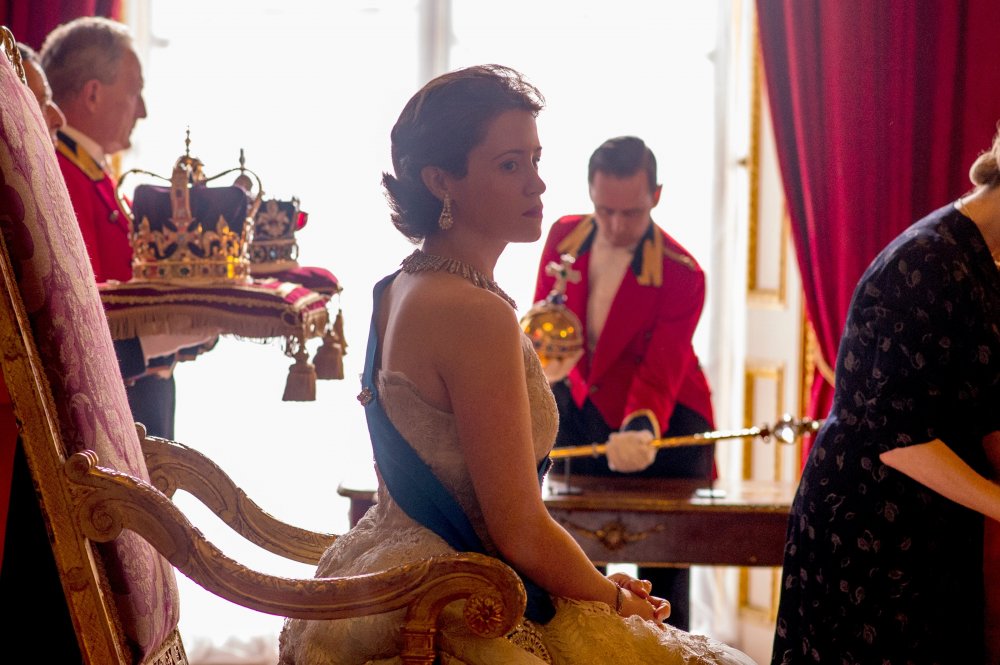 Claire Foy as Queen Elizabeth in Peter Morgan&amp;rsquo;s The Crown (2016-)
