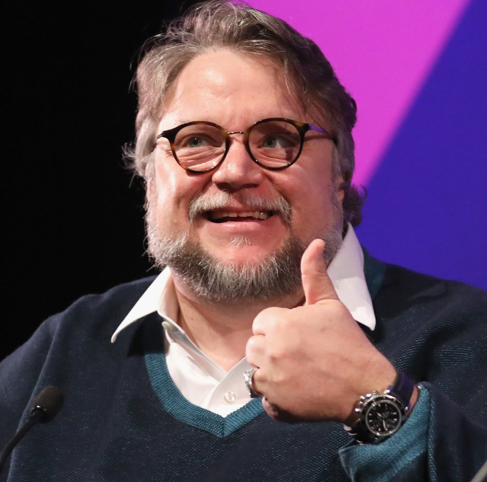 Guillermo del Toro on stage at the 2017 BFI London Film Festival