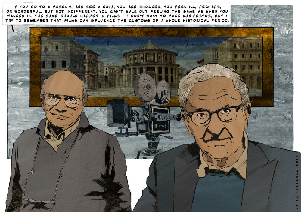 &lt;strong&gt;Francesco Rosi&lt;/strong&gt; and &lt;strong&gt;Albert Maysles&lt;/strong&gt;. Citations: Citt&amp;agrave; ideale (attributed to Luciano Laurana or Melozzo da Forl&amp;igrave;, 15th century); Quotation by Francesco Rosi from an interview with Gideon Bachmann (1965)