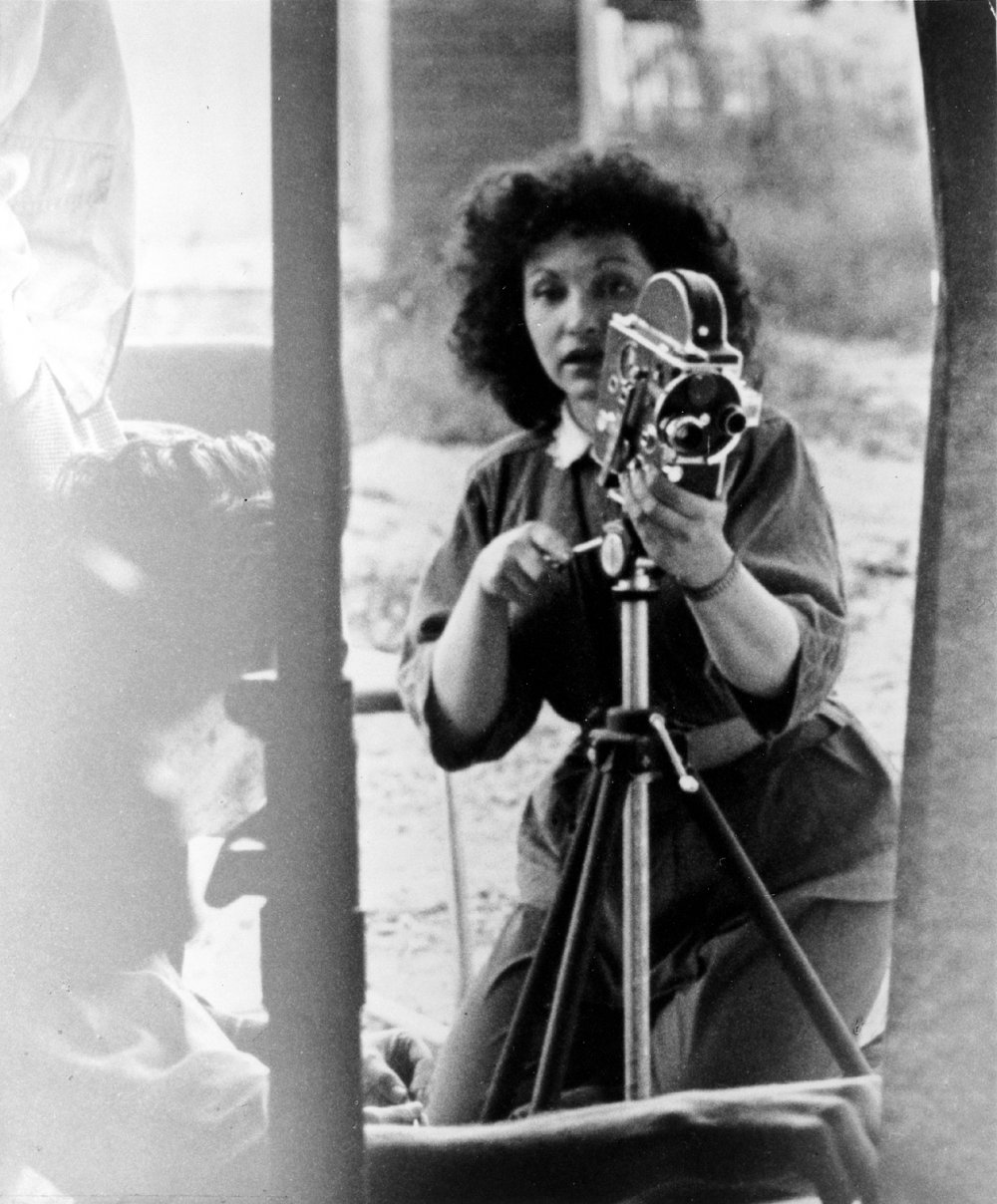 American independent film poet and pioneer Maya Deren shooting A Study in Choreography for Camera (1945)