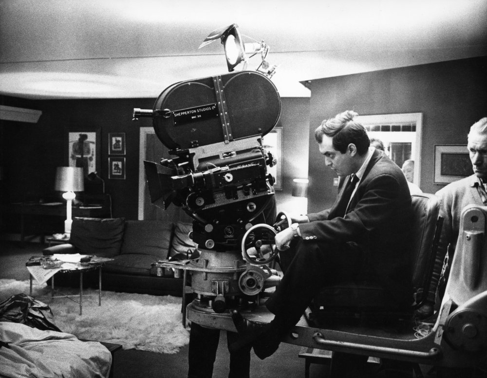 Kubrick behind the camera for the scene in which US general Buck Turgidson (George C. Scott) cavorts with his lover, Miss Scott (Tracy Reed).