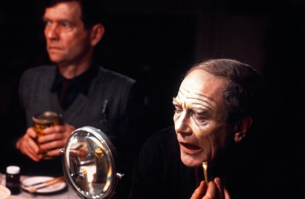 With Tom Courtenay in The Dresser (1983)