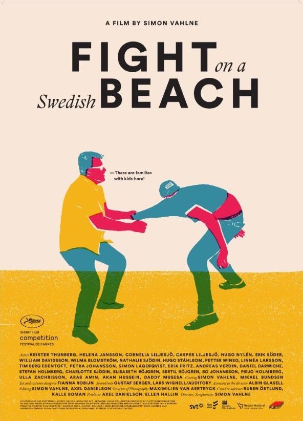 The Cannes festival poster for Fight on a Swedish Beach (2016)