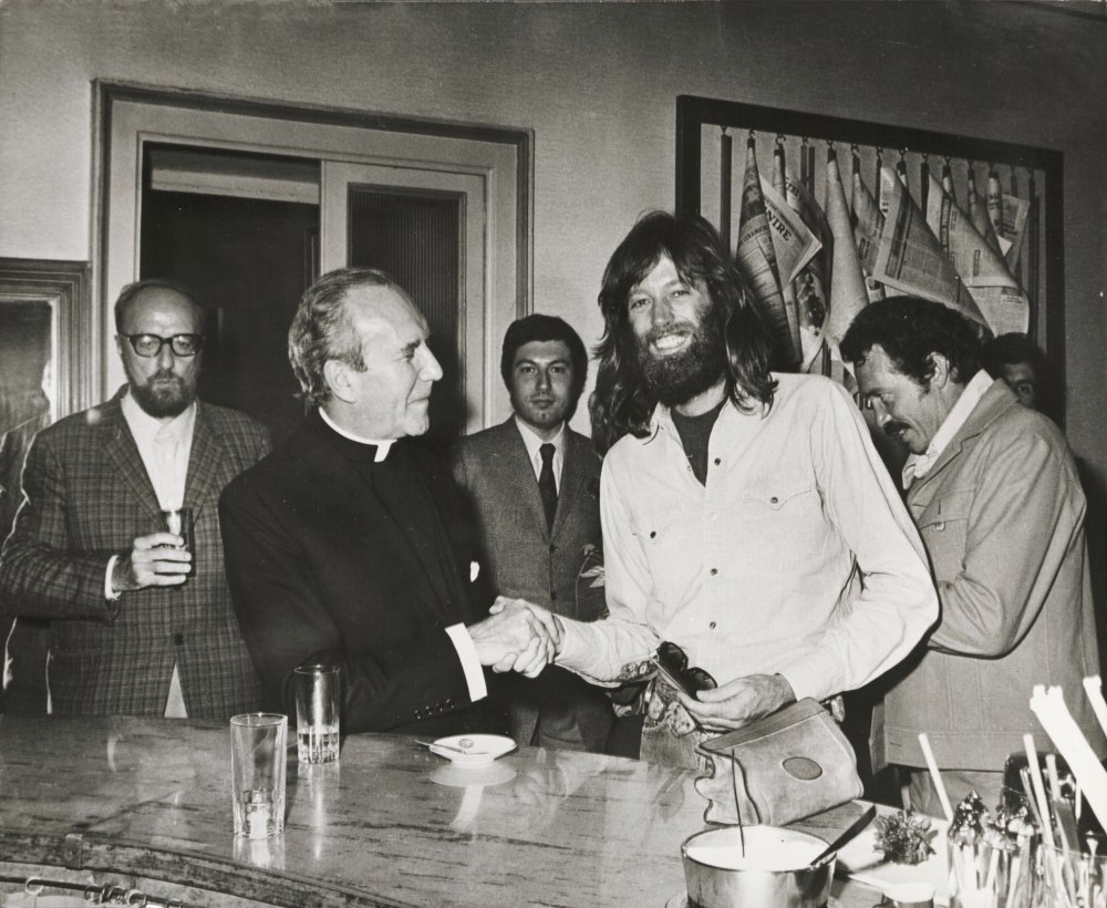The late Peter Fonda (right) with Michel Piccoli