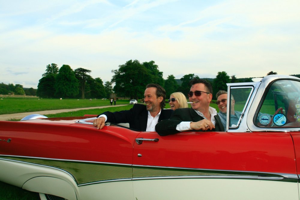 Richard Hawley arriving at Chatsworth House for the premiere of All is Love (2014)