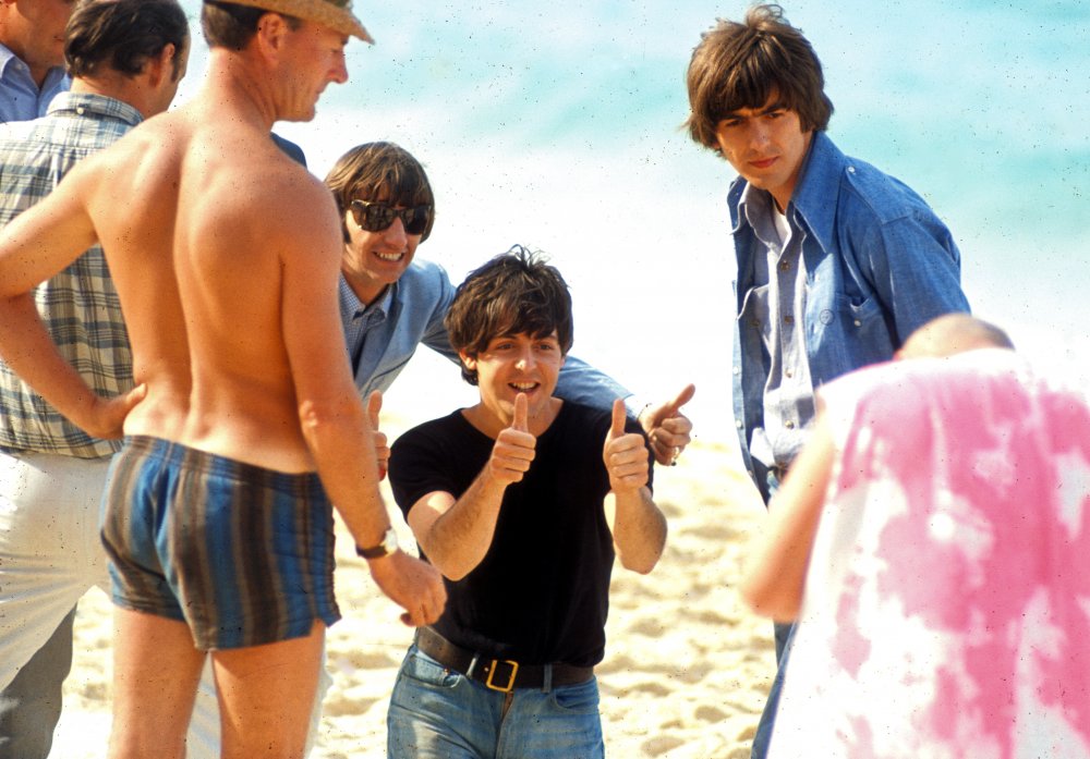 Ringo Starr, Paul McCartney and George Harrison in the Bahamas for the filming of The Beatles&amp;rsquo; second film, Help!, released in UK cinemas on 29 July 1965