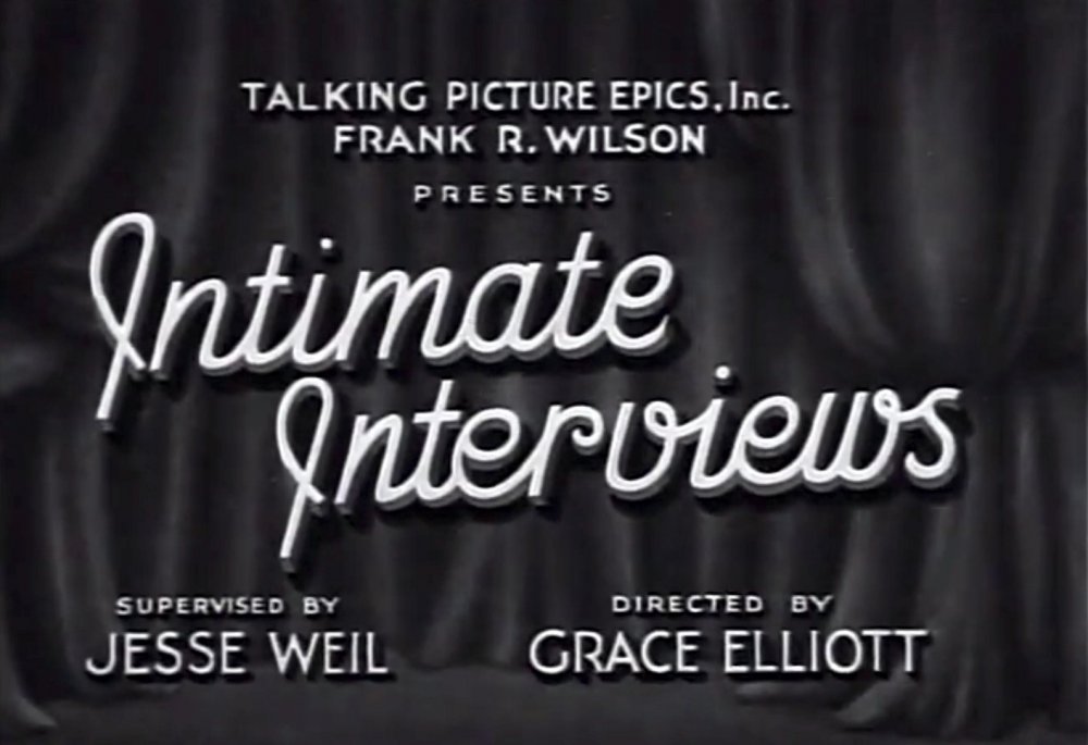 Intimate Interviews (1931)
