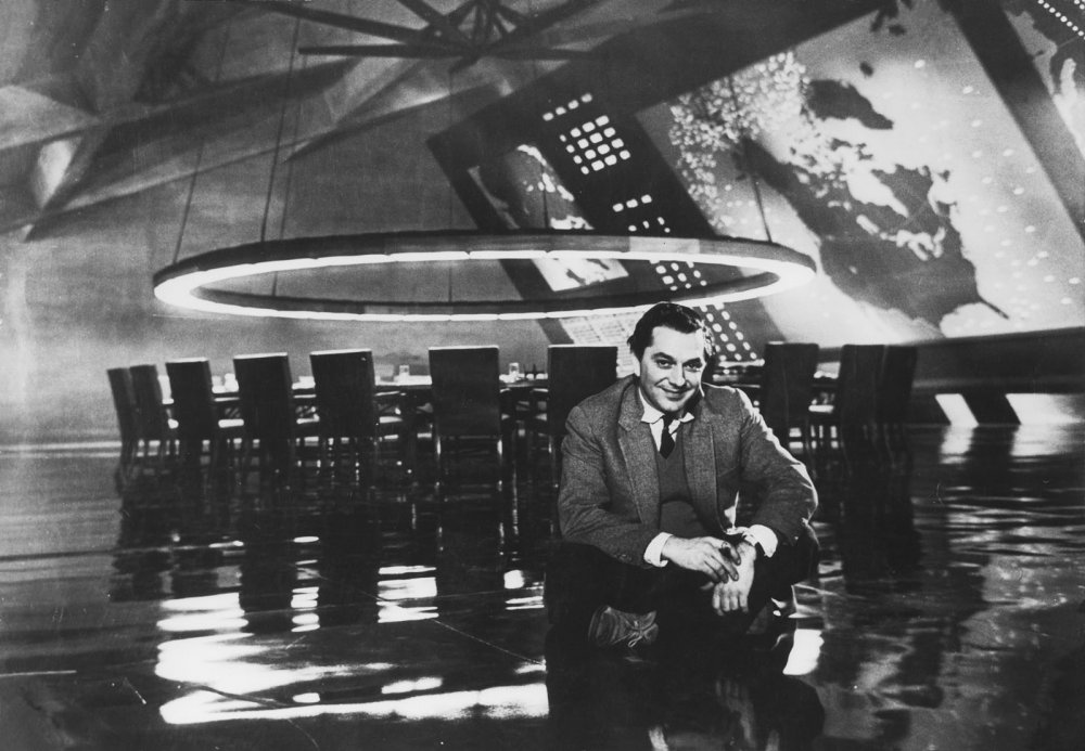 Adam on set of Stanley Kubrick&amp;#8217;s Dr. Strangelove (1964)