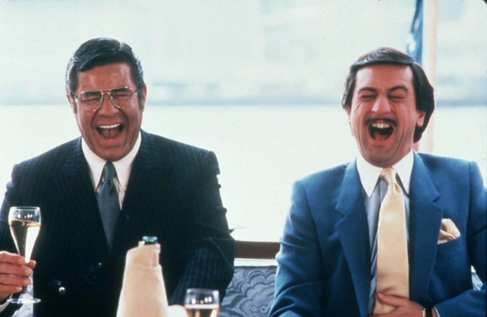Lewis as Jerry Langford and Robert De Niro as Rupert Pupkin in The King of Comedy (1982)