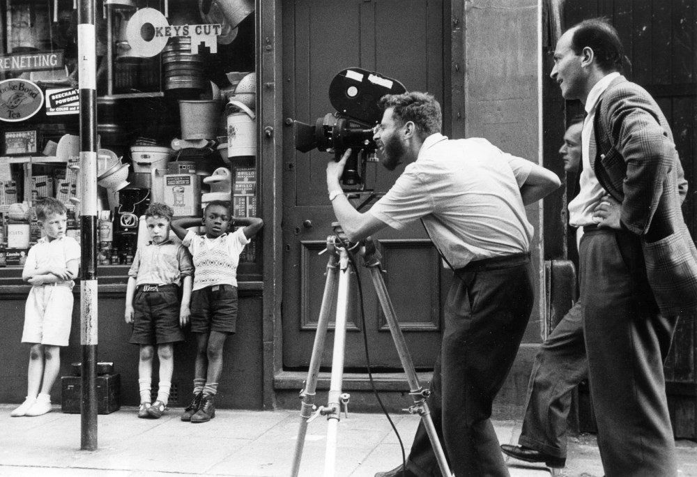 Walter Lassally and Karel Reisz shooting We Are the Lambeth Boys (1959)