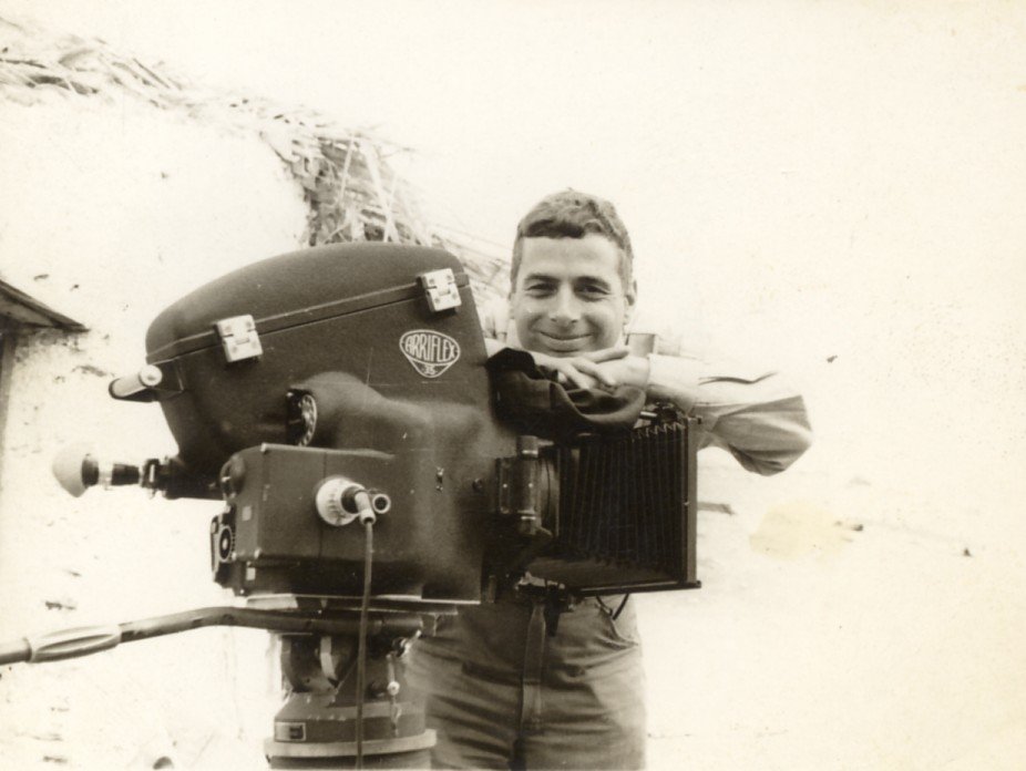 Walter Lassally filming for Michael Cacoyannis in Greece in the early 1960s