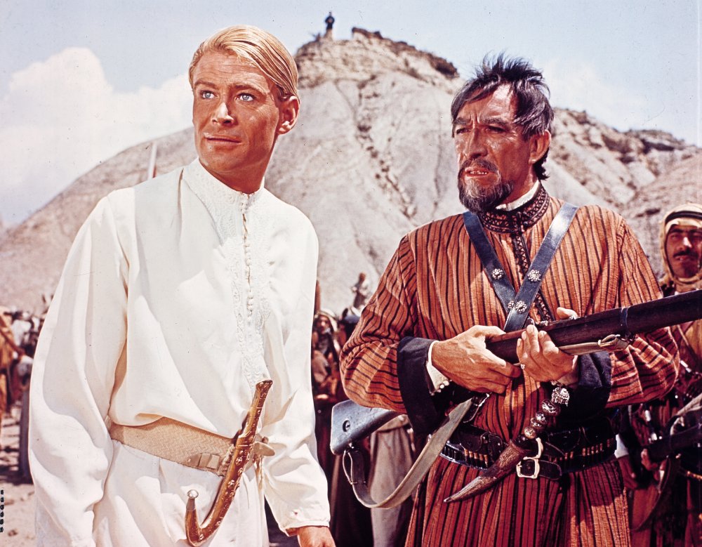 O&amp;rsquo;Toole with Anthony Quinn as Auda Abu Tayi