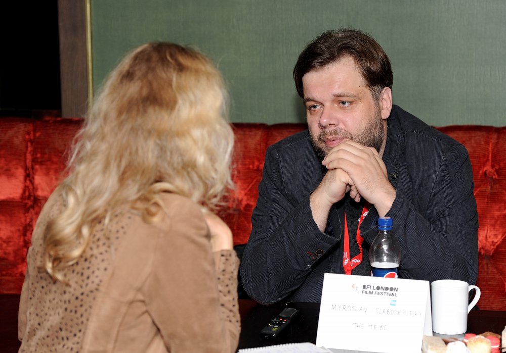 Myroslav Slaboshpytskiy attends the Filmmaker Tea during the 58th BFI London Film Festival 
