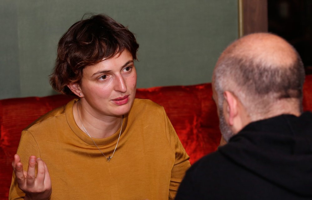 The Wonders director Alice Rohrwacher attends the Filmmaker Tea during the 58th BFI London Film Festival
