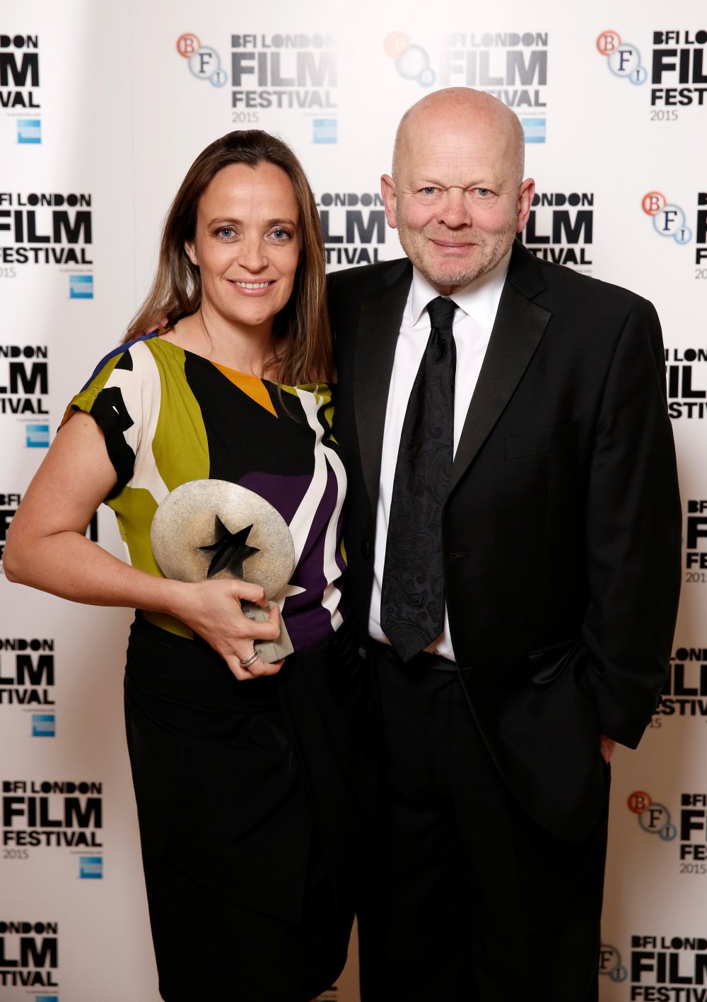 Sherpa director Jennifer Peedom and producer John Smithson with their award for Best Documentary