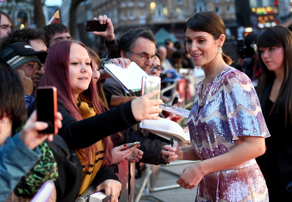 Gemma Arterton meets fans at the Their Finest Mayor of London&#039;s Gala screening during the 60th BFI London Film Festival