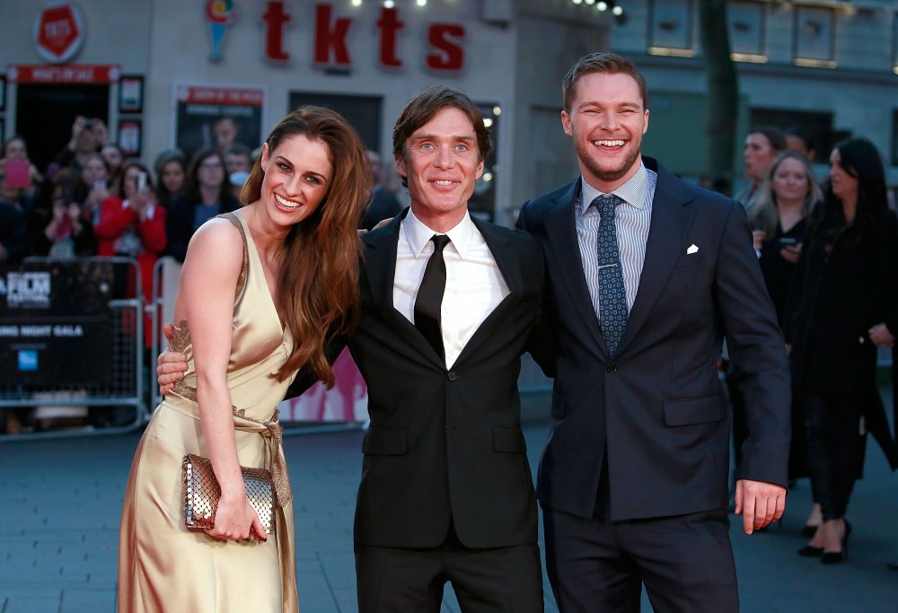 Madeline Mulqueen, Cillian Murphy and Jack Reynor attend attend the Free Fire Closing Night Gala screening during the 60th BFI London Film Festival