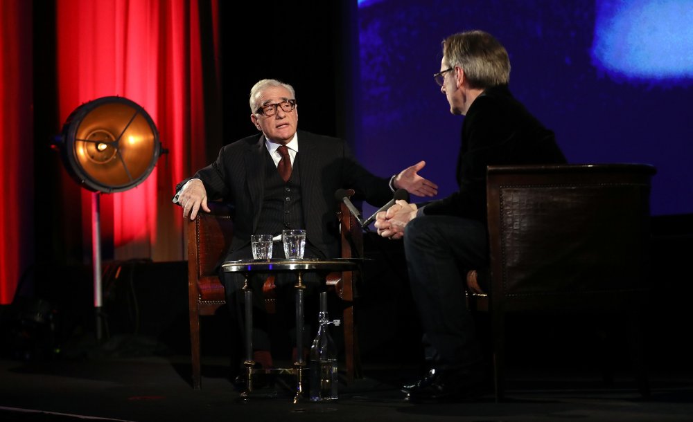 Martin Scorsese with Nick James on stage at BFI Southbank in 2017
