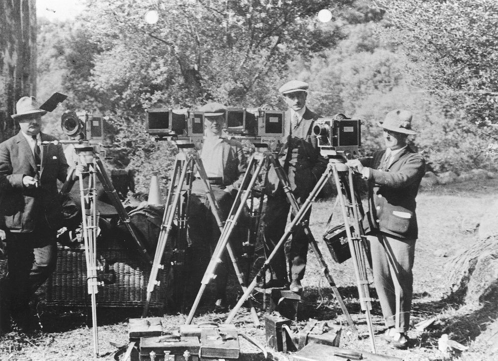 Filming a scene with multiple cameras