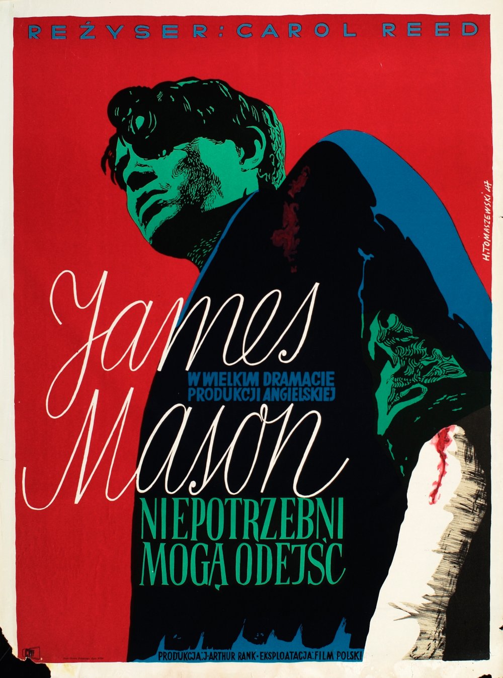 Poster for Odd Man Out (1947) by Henryk Tomaszewski