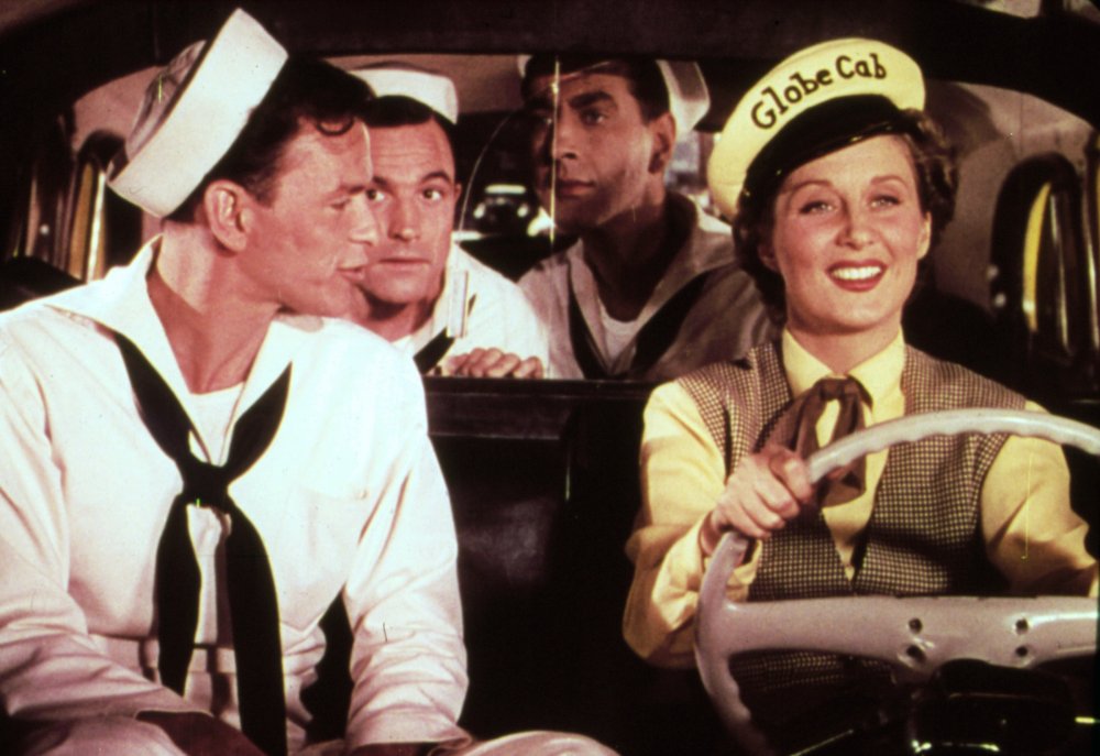 Frank Sinatra, Gene Kelly, Jules Munshin and Betty Garrett in On the Town (1949)