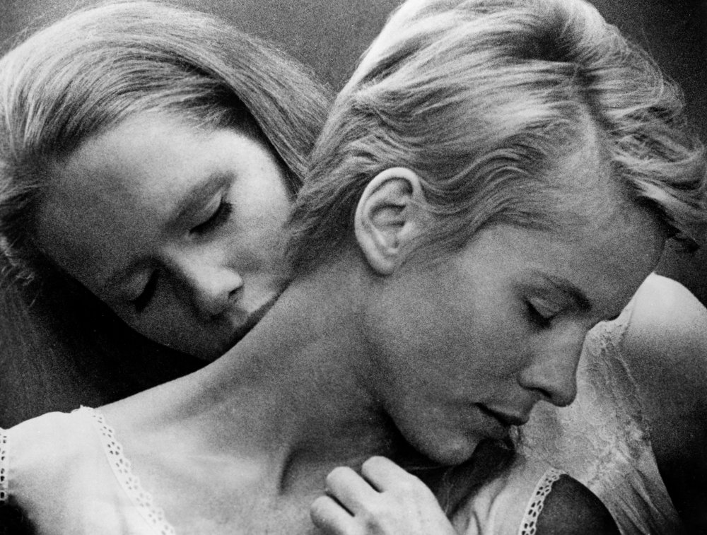 Liv Ullmann as Elisabeth Vogler and Bibi Andersson as Alma in Ingmar Bergman&amp;rsquo;s Persona