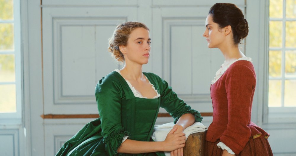 Adele Haenel as Helo&amp;iuml;se and No&amp;eacute;mie Merlant as Marianne in Portrait of a Lady on Fire