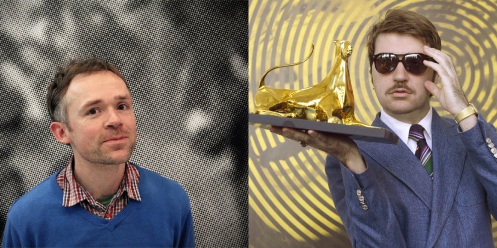 Ben Rivers (left) and Albert Serra (with the 2013 Locarno Film Festival’s Golden Leopard for his The Story of My Death)