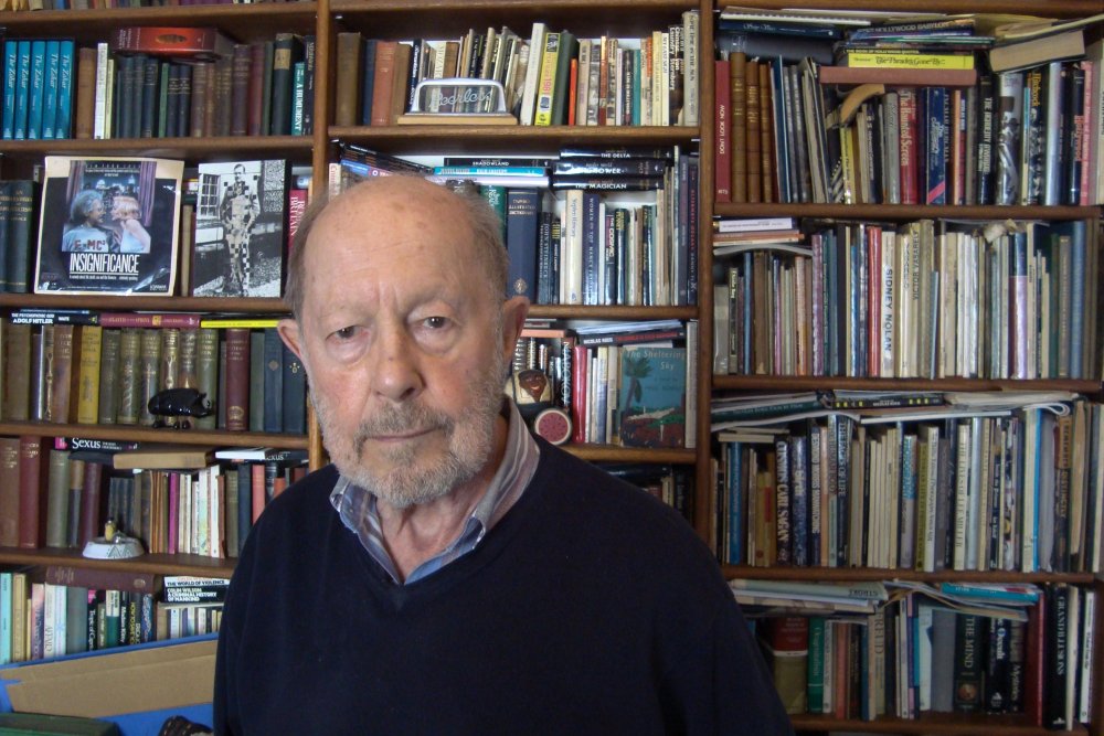 Nicolas Roeg in May 2015, pictured posing for David Thompson’s BBC Arena portrait Nicolas Roeg: It’s About Time