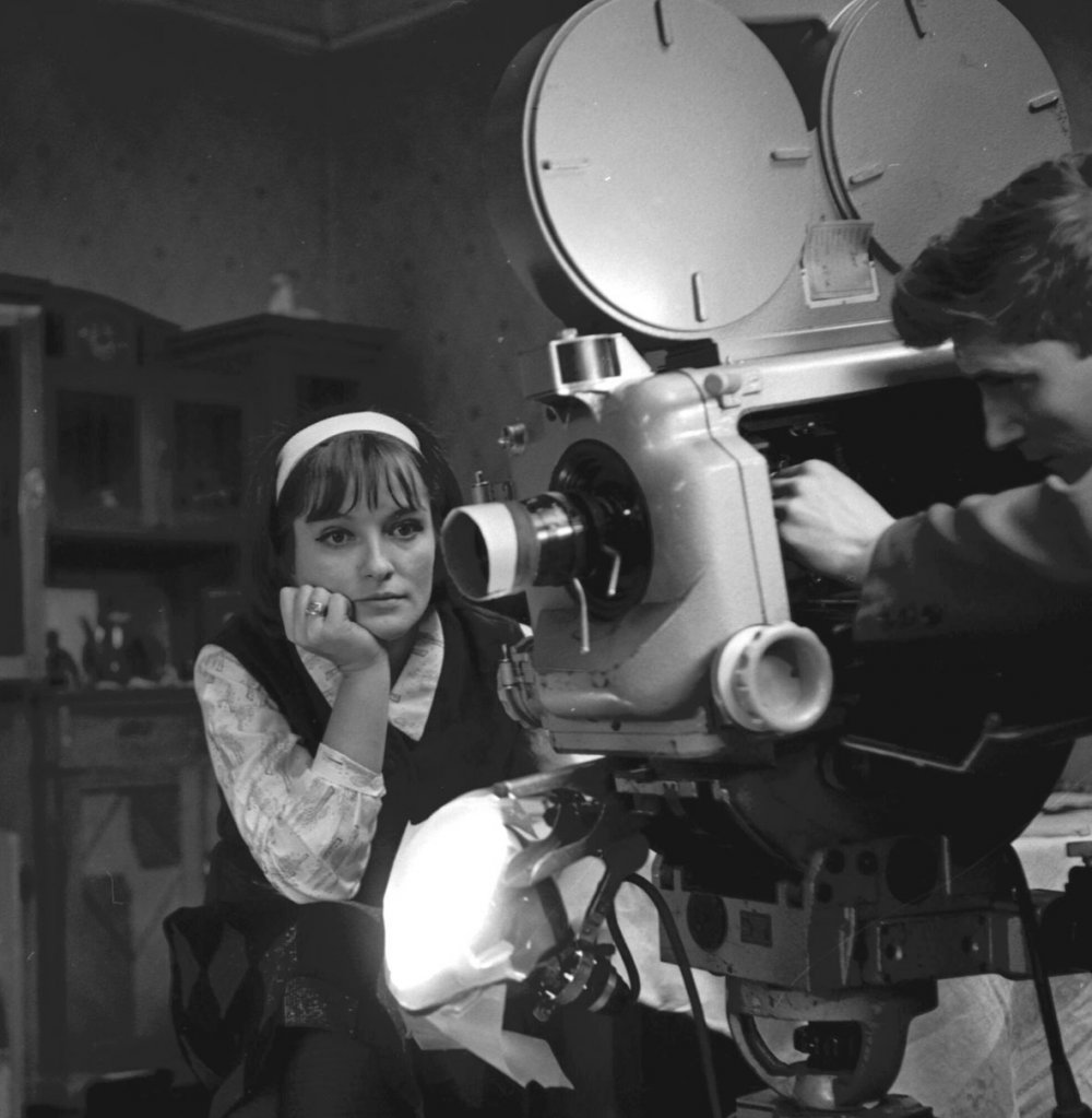Soviet director Larisa Shepitko on the set of Wings (1966)