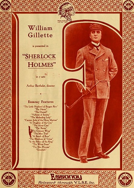Sherlock Holmes (1916) promotional material