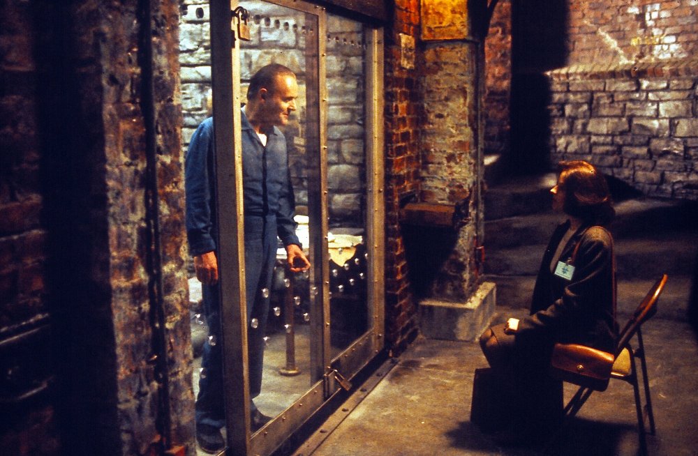 Anthony Hopkins and Jodie Foster in Jonathan Demme&amp;rsquo;s The Silence of the Lambs (1990)