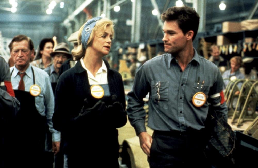 Hawn with Kurt Russell as Kay&amp;rsquo;s co-worker and trumpet player Lucky Lockhart