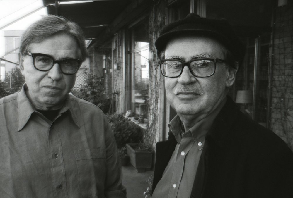 Vittorio Taviani (right) with his brother Paolo