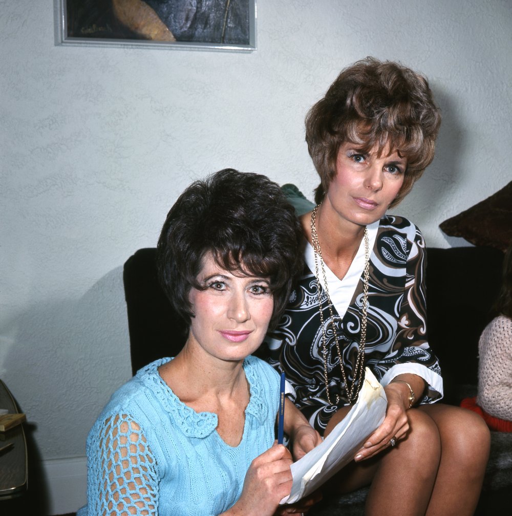 The Liver Birds writers Myra Taylor (left) and Carla Lane (right) in 1969